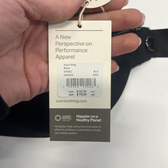 Vuori sling/belt bag-Black-OS-NWT - Picture 7 of 7